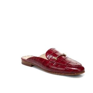 SAME EDELMAN LAURNA MULE WIDE WITH -RHUBARB